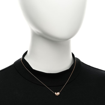 TIFFANY 18K Rose Gold 12mm Elsa Peretti Bean Pendant Necklace