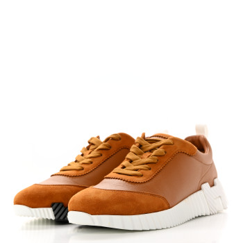 リナシュシュ　Sweety Mingky Open HERMES Technical Mesh Suede Goatskin Bouncing Sneakers 37