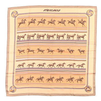 HERMES Silk Sequences Scarf 90
