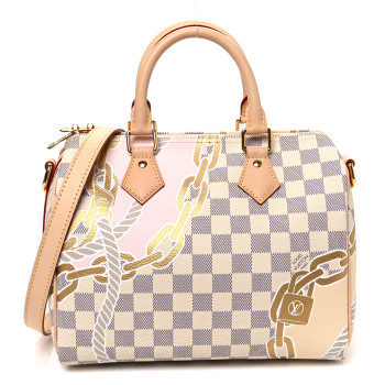 LOUIS VUITTON Damier Azur Nautical Speedy Bandouliere 25