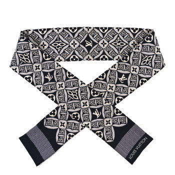 LOUIS VUITTON Silk Since 1854 Bandeau Gris