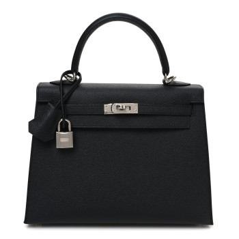 HERMES Epsom Kelly Sellier 25 Black