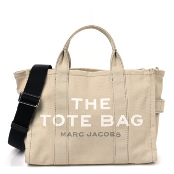 MARC JACOBS Cotton Canvas Medium The Tote Bag Beige