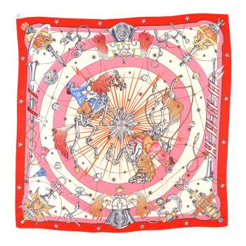 HERMES Cashmere Silk Chorus Stellarum Shawl 140