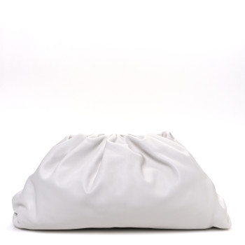 BOTTEGA VENETA Smooth Butter Calf The Pouch Oversized Clutch Mist