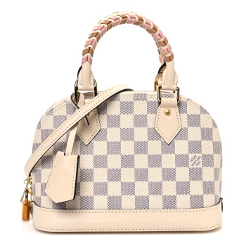 LOUIS VUITTON Damier Azur Braided Alma BB