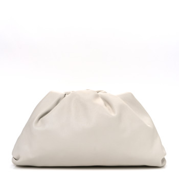 BOTTEGA VENETA Calfskin Teen Pouch White