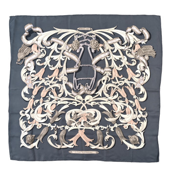 HERMES Silk Le Mors A La Conetable Scarf 90
