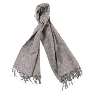FENDI Cashmere Wool FF Shawl Tortora
