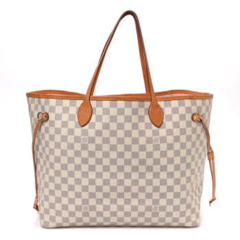 LOUIS VUITTON Damier Azur Neo Neverfull GM Rose Ballerine
