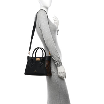 LOUIS VUITTON Calfskin Monogram On My Side PM Black